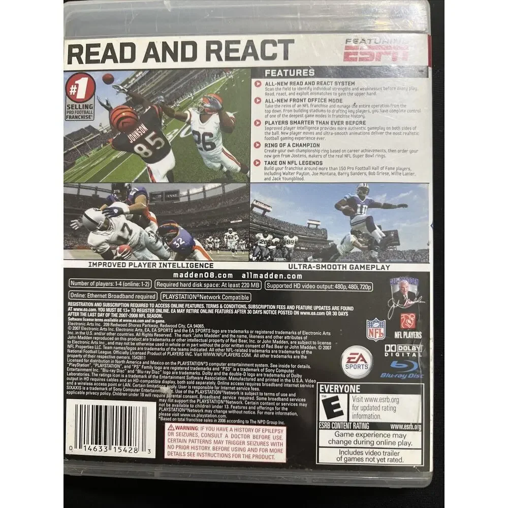 MADDEN used untested